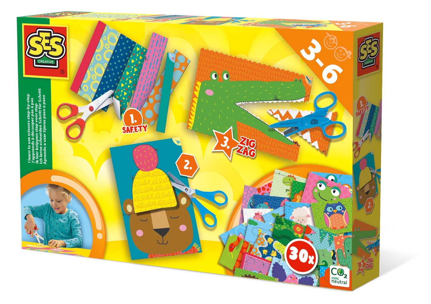SES Creative 14634 I Learn to use Scissors Step, Various Colours
