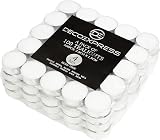 DECO EXPRESS Tea Lights Multipack White 25 50 100 200 Burn 4 8 or 10h