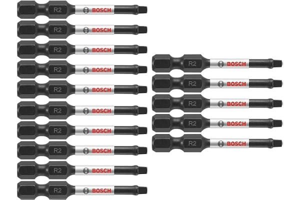 Bosch ITSQ2205 (5) Impact Tough 2 in. Square #2 Power Bits