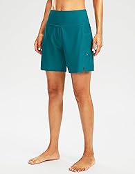 G Gradual Women's 7" Long Swim Board Shorts High