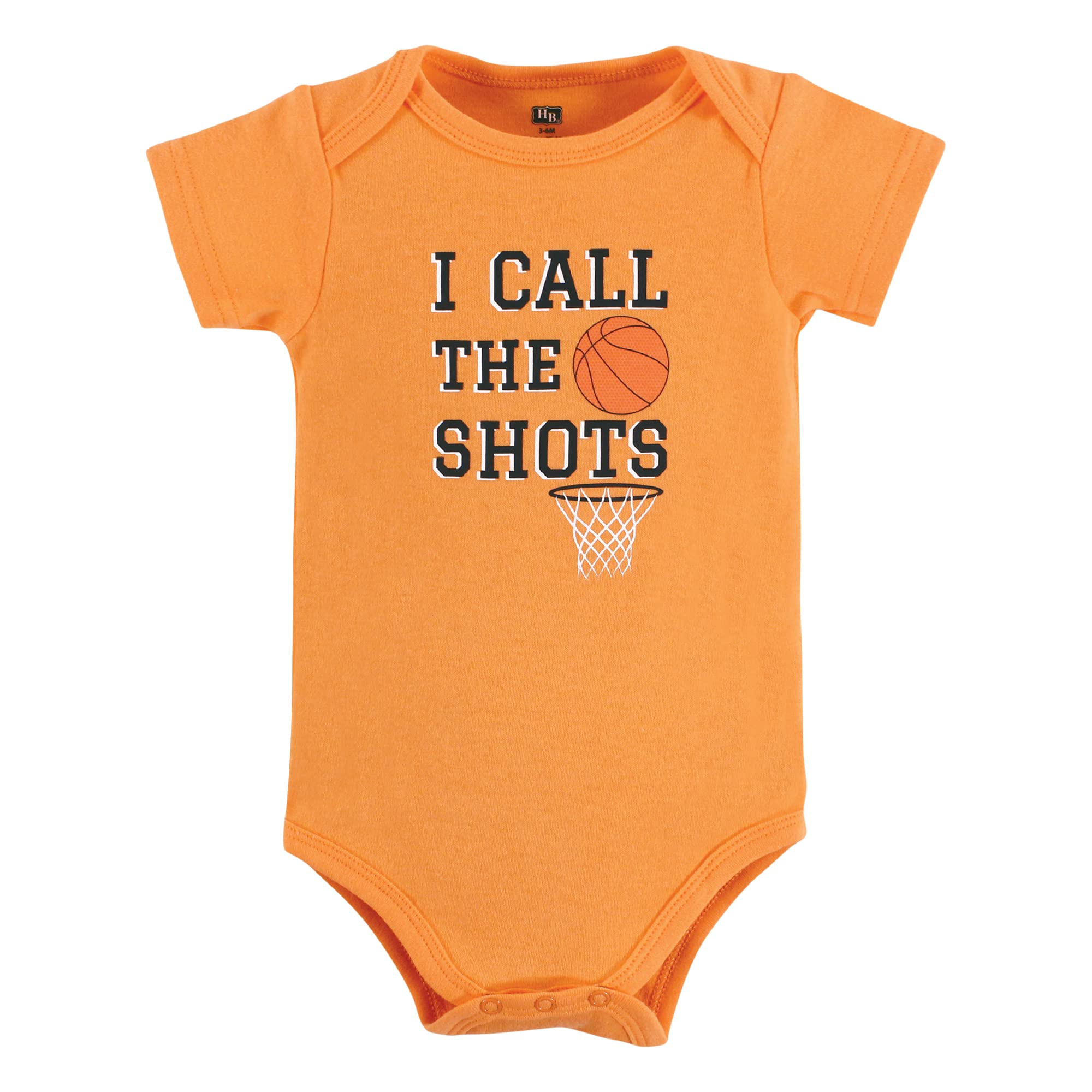 Hudson Baby Unisex Baby Cotton Bodysuits, Sports Stripes, 6-9 Months