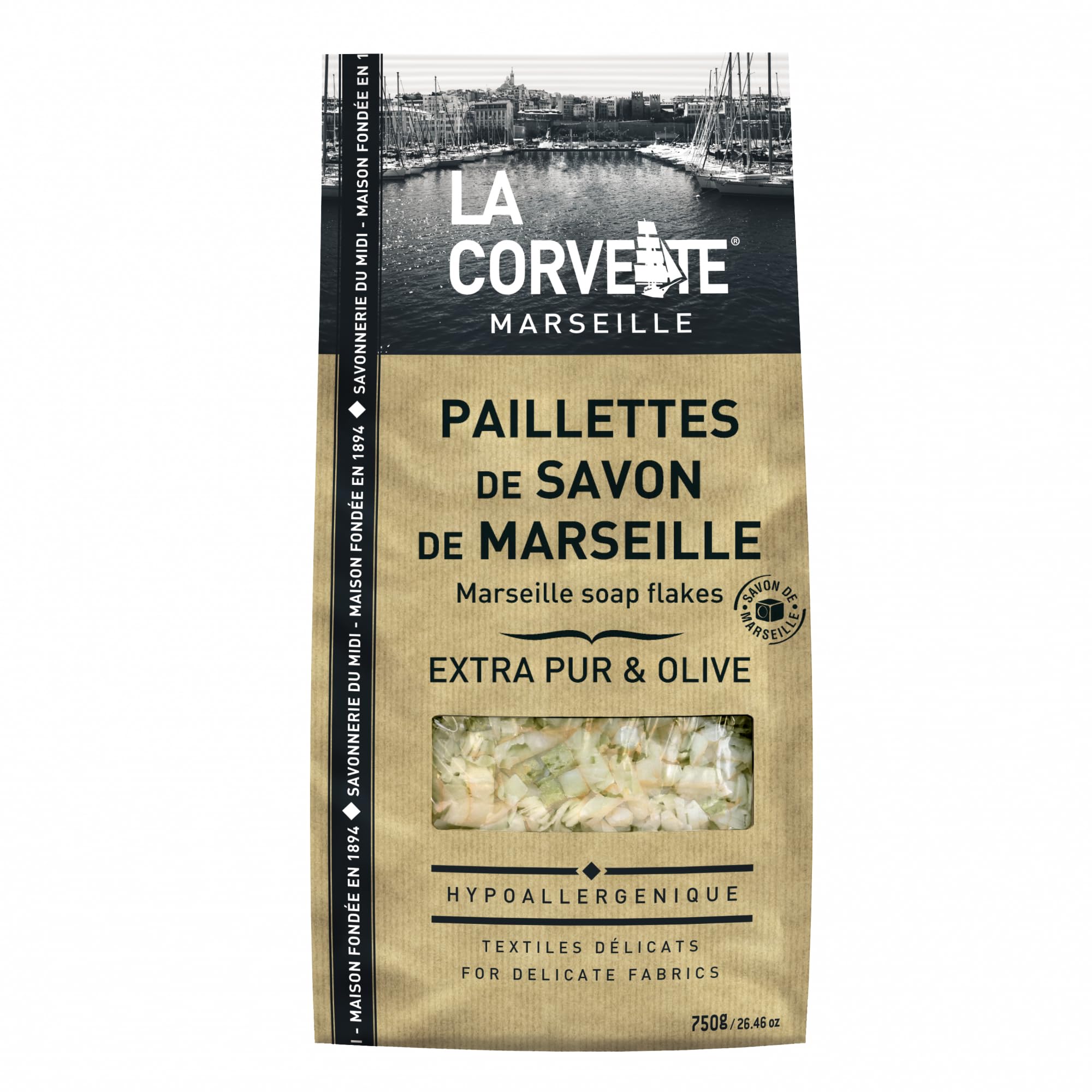 La Corvette Marseille Soap Chips, 750 g, Multicolour, One Size