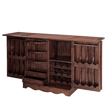 Inhouz INHZ0855(WL) Bar Cabinet (Brown)