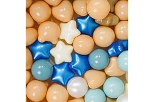 TRENDPLAY Ball Pit Balls Star Bear Heart Shape for Toddlers 100 Count, Plastic Toy Balls for Boys Girls