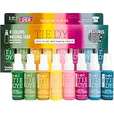 Sei Tie Dye Kit Natural Fade, 8 Color Pre Mixed Bulk Fabric Spray Set | pre-mixed, water-based, shelf stable, no gloves needed, easy spray bottle, easy clean-up, vibrant colors, heat set