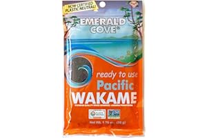 Emerald Cove Ready-to-Use Pacific Wakame, Premium Dried Seaweed, Non-GMO, Gluten Free, 1.76 oz (1 pk)
