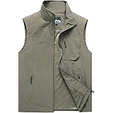 Hixiaohe Men's Casual Lightweight Outdoor Vest Work Fish Photo Travel Vest