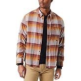 BASS Outdoor Mens Stretch Flannel Button Down Shirt with Collared Neck Standard