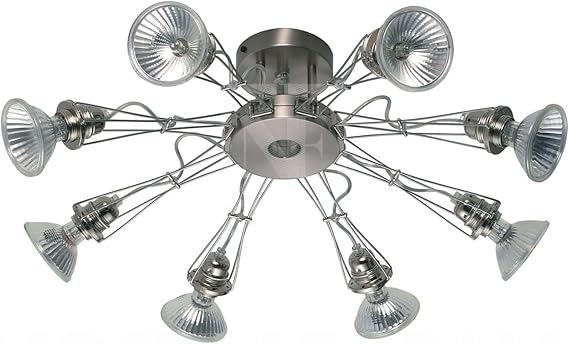 Lumina Matrix Otto Wandleuchte/ Deckenleuchte, schwarz Edelstahl mit