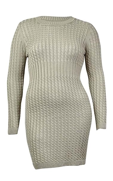 calvin klein cable knit sweater dress