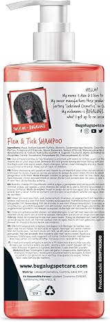 BUGALUGS Flea and Tick Dog Shampoo Neem Oil Vegan Made in UK view 9