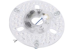 banapoy 130mm Ceiling Fan LED Light Replacement, 18W 3CCT LED Ceiling Fan Light Retrofit Kit, Magnetic Round Ceiling Light Re