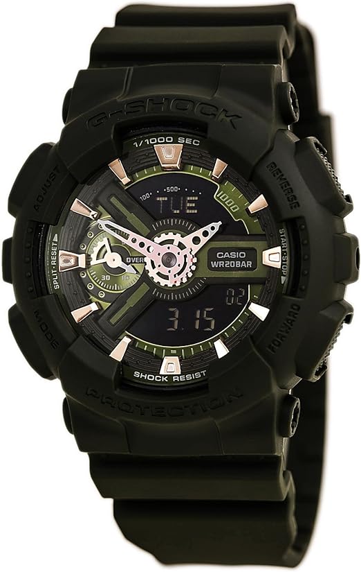 casio green dial watch