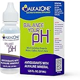 Alkazone Balance Your pH, Antioxidants Alkaline Mineral Drops, Single 1.25 Oz Pack, Portable, Yields 10 Gallons of alkaline, antioxidant Water, Unflavored, pH Balance, Hydration