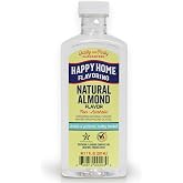 Happy Home Natural Almond Flavoring, Non-Alcoholic, Certified Kosher, 7 oz.