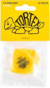 Dunlop Tortex Standard Yellow 0.73mm Picks Pack 12 418P.73 view 9