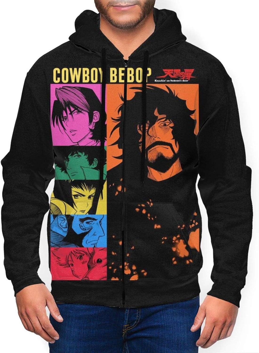 Amazon.com: Cowboy Bebop Unisex Hoodie 3D Print Full-Zip Hoodie Jacket