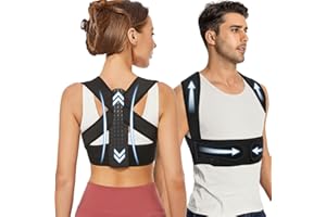WNIEYO Posture Corrector for Women, Back Brace Posture Corrector Neck Hump, Back Support for Men and Women - Upper Back Pain Relief, Improve Posture, Correct Hunchback, Slouching, Kyphosis(M)