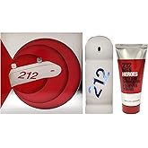 Carolina Herrera 212 Heroes Forever Young 3oz EDT Spray, 3.4oz Bath and Shower Gel Men 2 Pc Gift Set