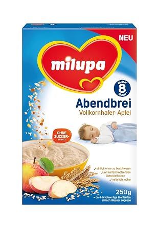 Milupa Abendbrei Vollkornhafer Apfel Ab Dem 8 Monat 7er Pack 7