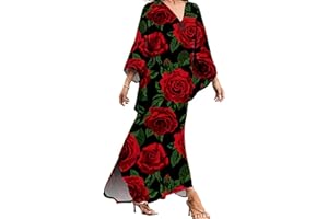 MAKABO Kaftan for Women Dress V Neck Short Sleeve Beach Vacation Bikini Swimsuit Cover Ups Loungewear for Summer