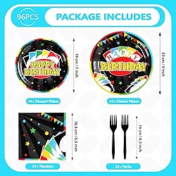 Grencian 96 Pcs Card Game Birthday Party