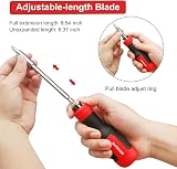 Sharden 13-in-1 Screwdriver Set Adjustable Bit Holder Torx Phillips Flat Hex view 4