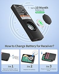 Esky Key Finder Locator with Sound, Stick-on TV