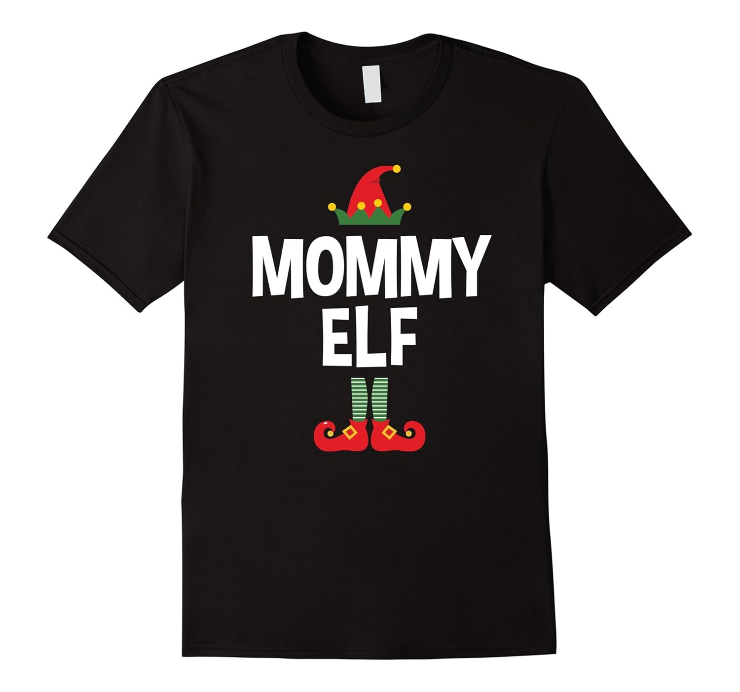 Mommy Elf Shirt - Family Matching Christmas Pajamas T-Shirt-ANZ