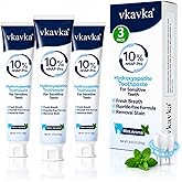 10% Hydroxyapatite Toothpaste 3 Packs, Fluoride Free Nano Hydroxyapatite Toothpaste, Protects Enamel and Strengthens Teeth, Clean Breath and Cares for Oral Health Mint Flavor 9.52 OZ
