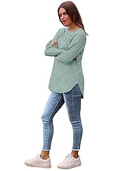 Saloogoe Long Sleeve Shirts for Women Trendy Dressy
