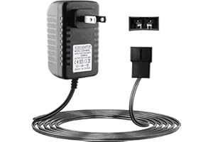 BXIZXD 6V Charger for Fisher-Price Power Wheels Toddler Ride-On, Compatible with Thomas & Friends Train, Lil' Quad, Disney Cars Lightning McQueen, 6 Volt Battery Charger for Kids Ride on Toys