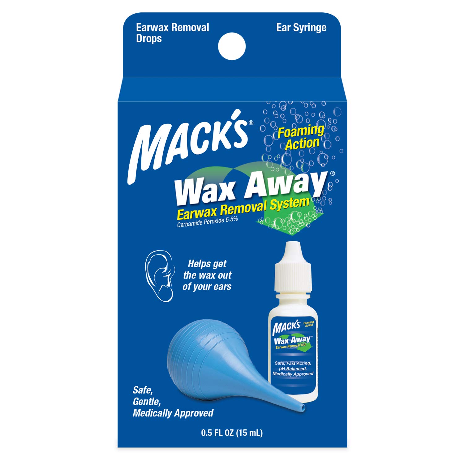 Mack S Wax Away Ear Wax Removal System 0 5 Fl Oz Ear Drops With Ear Syringe Buy Online In Burundi At Burundi Desertcart Com Productid 3906774