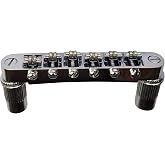 Tune-O-Matic Bridge w/Roller Saddles for Epiphone Les Paul | Also Fits SG, ES, Dot, Chrome Finish