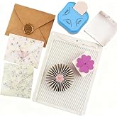 CYFUN Design 2 Pcs/Sets Mini Score Board &amp; Corner Punch for Paper Craft, 6.4x8.5inch Multi-Purpose Scoring Board with Bone Folder for Crafting, Make Envelopes, Box, Cards, Precision Photos, and More