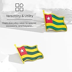 Togo Flag Lapel Pin - Enamel Metal National Badge