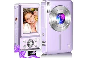 Digital Camera,Kids Camera with 32GB Card,Nsoela FHD 1080P 44MP Compact Vlogging Camera,Point and Shoot Camera 16X Digital Zoom, Portable Mini Kids Camera for Teens Students