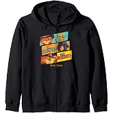 DreamWorks Puss In Boots: The Last Wish Logo Panels Zip Hoodie