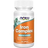 NOW Supplements, Iron Complex, Non-Constipating*, 100 Tabs