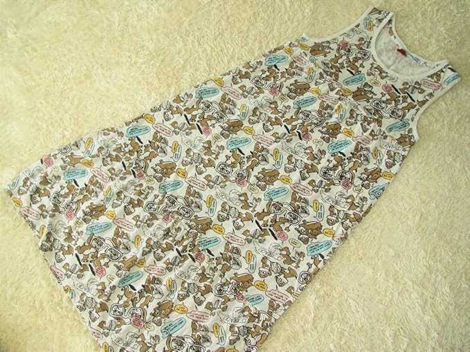 Amazon Co Jp ディズニー チップ デール 総柄 マキシワンピース Ll ロング ルームウェア ホビー