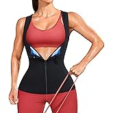 Junlan Waist Trainer for Women - Sauna Suit Sweat Vest Waist Trimmer for Working Out