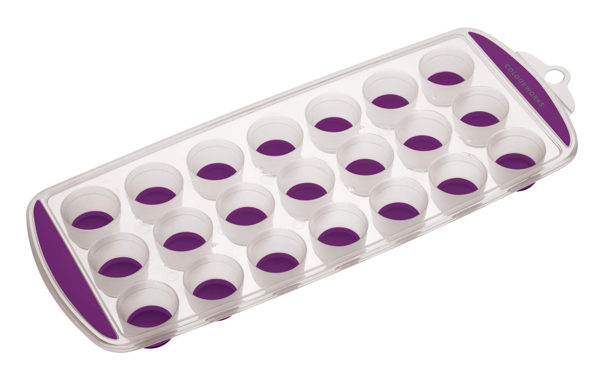 Colourworks Ice Cube Tray, Purple, 11.9 x 29.9 x 2.5 cm