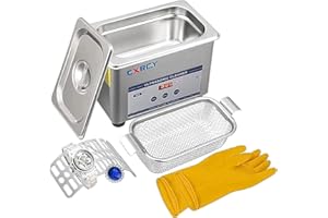 CXRCY 0.8L Ultrasonic Jewelry Cleaner Professional Cleaner Machine for Jewelry Eyeglasses Dental Instruments Rings Diamond Parts Circuit Board Watch