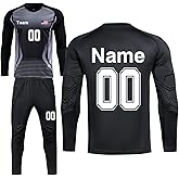 Custom Goalkeeper Jersey Soccer for Adult/Kids Personalized Goalie Jersey Youth Adults with Name Team Number Logo