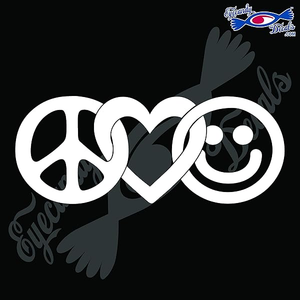 Amazon.com: Minglewood Trading Peace Love Happiness Vinyl