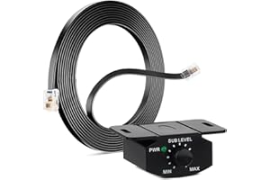 Universal Bass Control Knob, 3.5m/11.48ft Bass Volume Knob with Extension Cable for Car Amplifier