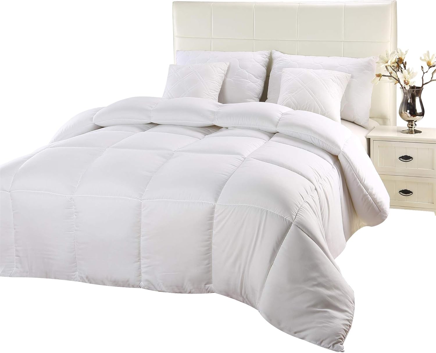 Utopia Bedding Comforter Duvet Insert Quilted with Corner Tabs