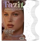 Fazit Makeup Patches - Candy Heart Speckles - Glow Up Make-Up Patches - Cute Glitter Makeup Accessories for Women - Cosmetic