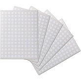 Crinklee Waterproof Essential Oil Labels, 770 Circles, 0.5 Inch Diameter, Oil Proof, Highly Durable Blank Stickers
