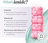 Novomins Kids Calcium Gummies 160 mg Vitamin D3 K2 Strawberry 30 view 3